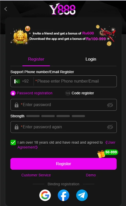 y888 Register